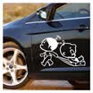 Sheng Sheng special waterproof sunscreen car biochemical crisis side door scratches car sticker white size 7219cm if both sides of the door is recommended to buy two