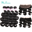 Brazilian Body Wave With Closure13x4 Ear To Ear Lace Frontal Closure With BundlesBrazilian Virgin Hair With Closure Human Hair