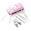 Accorable Cute Knife Tool Kit Slimming Knife Nail Scissors Nail Clippers Razor Rake Earhook Eyebrow Clip Tweezers Set YG-Q142