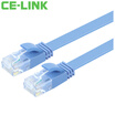 CE-LINK flat six twisted pair cable 2 m CAT6 UTP oxygen-free copper cable flat line computer jumper 6 network cable blue A5114