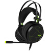 Heroic League Punishment of the arrow game headset headset computer game headset with microphone microphone 71 surround sound luminous electric wire headset headset black green