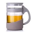Jingdong Supermarket MIGO office heat-resistant glass water cup 045L with covered filter cup