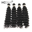 HCDIVA Hot High Quality 4 Bundles Unprocessed Brazilian Virgin Hair Deep Wave Bundles 100 Human Hair Extensions Free Shipping