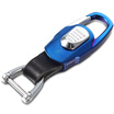 zobo genuine car key ring simple key ring security door key with ZB-909A blue ice leather car ornaments gift birthday gift