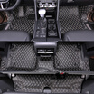 Huashi Volkswagen Touring foot pad 7 seat new way ang full leather foot pad four seasons universal foot pad modification new way ang special 4 piece set standard section - black rice noodle