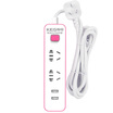 Han Electric KEG HD-ZSB-02KU2-R 18 m 2 hole 2USB intelligent rose red plug socket plugboard board