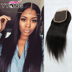 8A Peruvian Lace Closure Straight Bleached Knots Unprocessed Closure Virgin Hair Straight Closure Human Hair Straight Closure