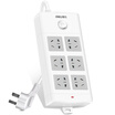 Deli 18206 new national standard 6-bit combination hole 5 meters total control switch socket insert plug board wiring board row plug drag board
