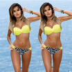 CANISWomen Bikini Set Swimsuit Beachwear Swimwear push up monokini Bra Bathing