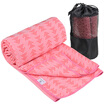 Upanishad yoga shop towel widened 187 82cm sweat anti-skid yoga pad blanket with net bag pink
