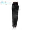 Brazilian Straight 4x4 Lace Closure Three Part Non-Remy Hair Natural Color Human Hair Free Shipping 8-20 Inch