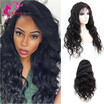 8A 180 Density Body Wave 360 Lace Frontal Wigs Human Hair with Baby Hair Indian Virgin Hair Lace Wig Pre Plucked Natural Hairlin