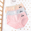 Red beans hongdou lady cotton ammonia kitten printed sexy girl underwear 3 gift box 17090