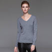 Rebecca Marc Rebecca Slim was thin warm V collar collar sweater sweater 45460D watermelon red M