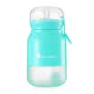 Variant partita children&39s silicone straw water bottle 350ml jade green