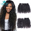 Brazilian Virgin Hair Nature Wave 3 Bundles Brazilian Curly Virgin Hair Human Hair Weave Unprocessed Brazilian Hair Weave Bundles