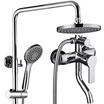 BSITN Boston bathroom shower set copper faucet shower three tap pressurized hand shower shower column B1959
