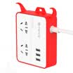 Newton Law NTT-2A3U 3C Certification New GB Smart USB Socket Plug Board Patch Terminal Board 2pcs 1m Mini Office Travel Charger Socket Creative Horns Bonus