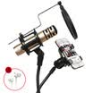 BOLE B-40i mobile phone singing microphone microphone singing computer mini condenser microphone full name K song anchor live set Apple Android general gold MV stent