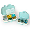 Billion high EKOA kit sealed storage box portable jewelry box divided medicine box size combination grain fiber straw primary color