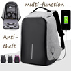 New Luminous Backpack Fashion Casual Laptop Anti-theft Notebook School Bag with USB Charging Port