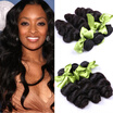 Top Quality Peruvian Virgin Hair 3 bundles Loose Wave 100 Human Hair Soft Natural Black 9A Peruvian Loose Wave Hair Extension Hair