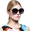 Parsons PARZIN fashion ladies polarized sunglasses large frame plate driving sunglasses 9602 bright black