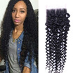 Good Quality 1 Piece Unprocessed Brazilian Curly Virgin Hair Lace Closure 8A Grade Cheap Human Hair Brazilian Curly Hair Closure