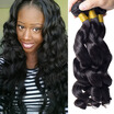 Peruvian Virgin Hair Bundle Deals 3 Pcs Peruvian Loose Wave Hair Bundles 7A Unprocessed Virgin Hair Virgin Peruvian Hair Bundles