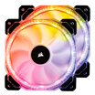 USCorsair HD140 RGB LED Two-Belt Controller Colorful Lights High Performance PWM Chassis Fan 14CM