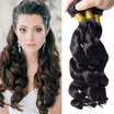 7A Peruvian Virgin Hair Loose Wave Human Hair Extensions 3Pcs Lot Virgin Peruvian Hair Bundles Peruvian Loose Wave Hair