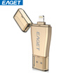 EAGET i50 Apple MFI Certified USB 30 Flash Drive Gold