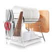 Kitchen big Wong kitchen racks double store shelf stainless steel sink drain rack dry dishes dishes shelf chopsticks tube knife rack hanging board