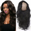 Brazilian Virgin Hair Body Wave 360 Lace Band Frontal Closure with Baby Hair 360 Lace Frontal Closure Natural Hairline