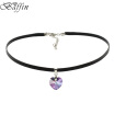 BAFFIN XILION Heart Pendant Choker Necklace Crystals From SWAROVSKI Rope Chain Necklace For Women 2017 Christmas