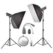 Jinbei DPE400 dual lamp suit soft box suit clothing portrait studio flash set