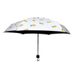Flower set sun umbrella umbrella umbrella capsule umbrella sun umbrella 5 fold mini ultra light Chinese Valentines Day birthday gift rain&rain dual-use fresh lemon