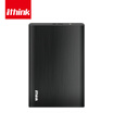 Ithink Ithink mobile hard drive 1T metal wire drawing heat shock small&thin 25 inch USB30 high speed 1TB mobile hard disk black