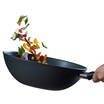 Balearicelli BALLARINI Italy imports 30cm cooking pot non-stick pot to give Shuangli people silicone pot spatula Milan titanium black series gas stove for 75001-551-B