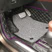Huashi Buick Angkewei mats all surrounded by leather mats Four seasons universal car mats Bo Yue modified special luxury version with silk ring pad - diamond black