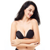 UQUEE thickening of the invisible bra black A cup wedding swimwear without shoulder strap underwear small chest chest paste bride milk paste thin under the thick