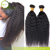 Best Quality 4 Bundles Yaki Human Hair Weave Peruvian Virgin Hair Kinky Straight 7A Unprocessed Virgin Hair Kinky Straight Hair