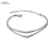 2017 New Fashion Bracelets Bangles Crystal From Austrian For Women Weddings Party Brand Jewelry Gifts Mothers Day Gifts