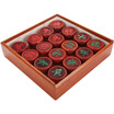 Royal Chess Hardcover Red Flower Pear Chinese Chess 5cm Relief Send Imitation Leather Board All Nanzhu Chess Box