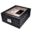GLOBAL KA Jewelry Box Gift Watch Storage Box European Jewelry Box Hand Jewelry Storage Box Birthday Marriage Valentines Day Gift Black