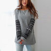 Womens Casual Crew Neck Long Sleeve Pullover Tops Long Sleeve Tops Sweatshirt 6-14
