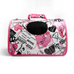 Hanhan Park pet pack out of the portable dog bag space bag cat package Teddy space warehouse cat cage out package bag pet package large 50 28 28cm recommended 8KG inside the pet
