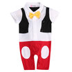 New Newborn 3 6 9 12 18 24 Months Baby Boy Bow Ties Photo Props Rompers Outfits