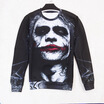 Hip Hop Inked Joker Sweatshirt Badass Tattooed Joker Dark Knight 3d Sweats Women Men Batman DC Comics Hoodies Pullovers