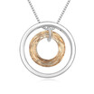 Round Pendant Necklaces Jewelry Crystal High Quality Famous Brand Accessories Anniversary Gift 17504